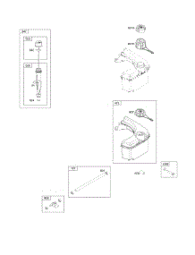 Fuel Supply, Lubrication parts for Briggs & Stratton Engine 112P02-0113-B1 from AppliancePartsPros.com
