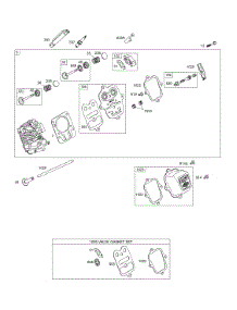 Head, Kits / Gasket Sets - Valve parts for Briggs & Stratton Engine 113432-0035-E1 from AppliancePartsPros.com