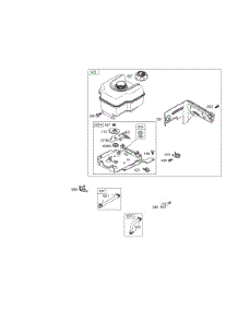 Fuel Tank parts for Briggs & Stratton Engine 113432-0036-E1 from AppliancePartsPros.com