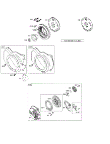 Blower Housing / Shrouds, Flywheel Group, Rewind parts for Briggs & Stratton Engine 113432-0132-E1 from AppliancePartsPros.com
