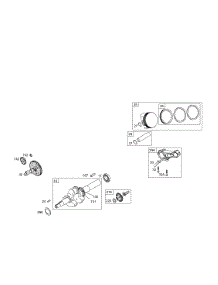 Cams, Crankshaft, Piston Group parts for Briggs & Stratton Engine 113432-0132-E1 from AppliancePartsPros.com