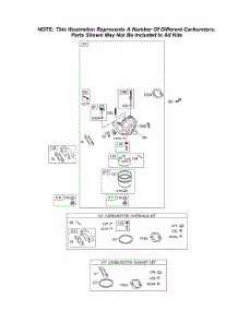 Carburetor Group, Kits / Gasket Sets - Carburetor parts for Briggs & Stratton Engine 113432-0134-E1 from AppliancePartsPros.com