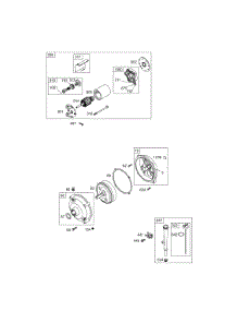 Electric Starter, Gear Reducer, Oil Group parts for Briggs & Stratton Engine 113452-0049-E1 from AppliancePartsPros.com