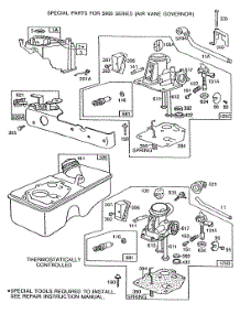 Carburetors & Fuel Tank Assy parts for Briggs & Stratton Engine 113908-0617-01 from AppliancePartsPros.com