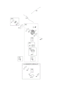 Carburetor, Carburetor Overhaul Kit parts for Briggs & Stratton Engine 114P02-0129-F1 from AppliancePartsPros.com