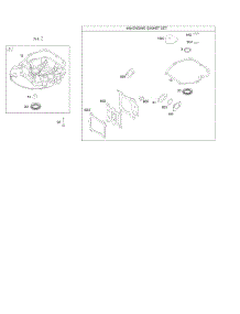 Gasket Set-Engine, Sump parts for Briggs & Stratton Engine 114P05-6873-B1 from AppliancePartsPros.com