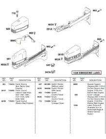 Control Panel parts for Briggs & Stratton Engine 115432-0050-01 from AppliancePartsPros.com