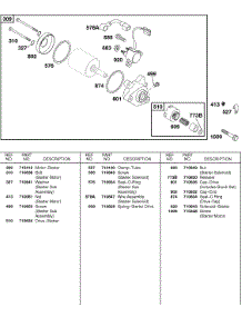 Electric Starter parts for Briggs & Stratton Engine 115432-0131-01 from AppliancePartsPros.com