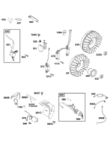 Alternator, Flywheel, Ignition parts for Briggs & Stratton Engine 117432-0036-02 from AppliancePartsPros.com