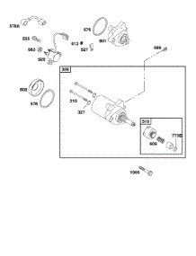Electric Starter parts for Briggs & Stratton Engine 117432-0235-B1 from AppliancePartsPros.com