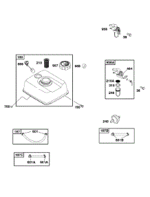 Fuel Supply parts for Briggs & Stratton Engine 117432-0235-B1 from AppliancePartsPros.com