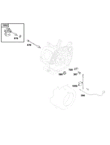 Oil Sensor Group parts for Briggs & Stratton Engine 117462-0535-E1 from AppliancePartsPros.com