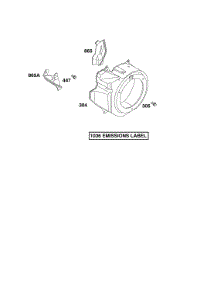 Blower Housing parts for Briggs & Stratton Engine 118432-0130-B1 from AppliancePartsPros.com