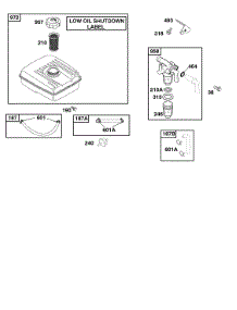 Fuel Supply parts for Briggs & Stratton Engine 118432-0137-E1 from AppliancePartsPros.com