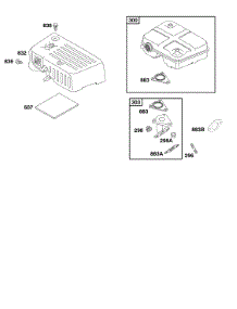 Exhaust System parts for Briggs & Stratton Engine 118437-0159-B1 from AppliancePartsPros.com
