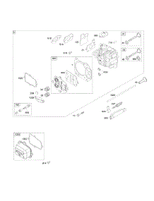 Cylinder Head parts for Briggs & Stratton Engine 11A602-0115-E1 from AppliancePartsPros.com