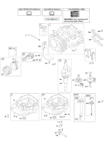 Camshaft, Crankshaft, Cylinder, Engine Sump, Lubrication, Piston Group parts for Briggs & Stratton Engine 11A602-0152-E1 from AppliancePartsPros.com