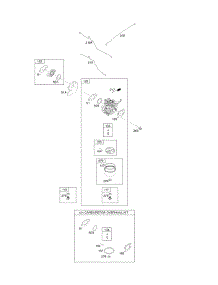 Carburetor, Carburetor Overhaul Kit parts for Briggs & Stratton Engine 11P902-0120-B1 from AppliancePartsPros.com