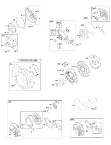 Blower Housing, Flywheel, Gear Reduction, Rewind Starter parts for Briggs & Stratton Engine 120212-0399-B1 from AppliancePartsPros.com