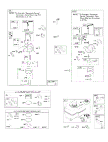 Carburetor, Fuel Supply parts for Briggs & Stratton Engine 120212-0399-B8 from AppliancePartsPros.com