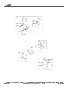 Electric, Gear Reduction, Oil parts for Briggs & Stratton Engine 120452-0045-E1 from AppliancePartsPros.com