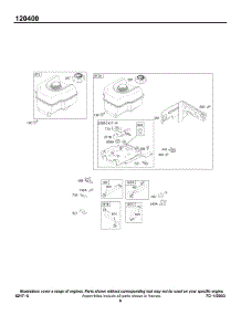 Fuel Tank parts for Briggs & Stratton Engine 120492-0119-E1 from AppliancePartsPros.com