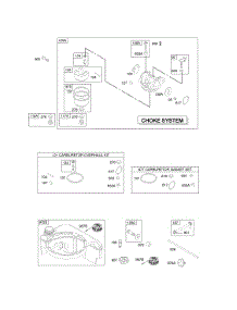 Carburetor, Fuel Supply parts for Briggs & Stratton Engine 120502-0015-E1 from AppliancePartsPros.com