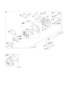 Cylinder Head parts for Briggs & Stratton Engine 120602-0105-B1 from AppliancePartsPros.com