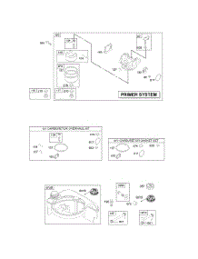 Carburator, Fuel Supply parts for Briggs & Stratton Engine 120H07-0110-D1 from AppliancePartsPros.com
