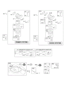 Carburetor, Fuel Supply parts for Briggs & Stratton Engine 120K02-0418-E1 from AppliancePartsPros.com