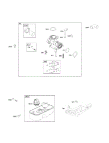 Carburetor, Fuel Supply parts for Briggs & Stratton Engine 120L02-1068-F1 from AppliancePartsPros.com