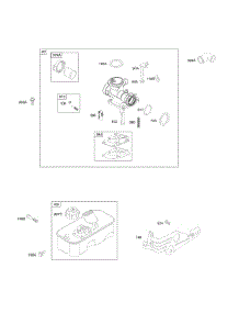 Carburetor, Fuel Supply parts for Briggs & Stratton Engine 120T02-0110-E1 from AppliancePartsPros.com