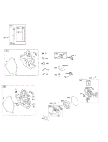 Crankcase Cover, Gear Reduction, Lubrication parts for Briggs & Stratton Engine 121003-1412-B2 from AppliancePartsPros.com
