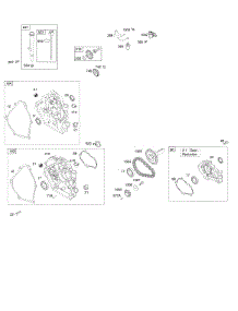 Crankcase Cover, Gear Reduction, Lubrication parts for Briggs & Stratton Engine 121132-4159-B8 from AppliancePartsPros.com