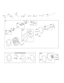 Cylinder Head parts for Briggs & Stratton Engine 121132-5159-H8 from AppliancePartsPros.com