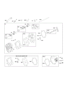 Cylinder Head parts for Briggs & Stratton Engine 121252-0122-B8 from AppliancePartsPros.com
