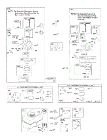 Carburetor, Fuel Supply parts for Briggs & Stratton Engine 121352-0163-B8 from AppliancePartsPros.com