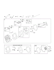 Cylinder Head parts for Briggs & Stratton Engine 121392-0571-B8 from AppliancePartsPros.com