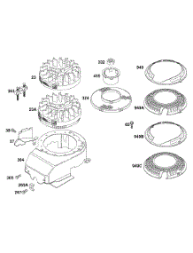 Flywheels, Blower Housing, Flywheel parts for Briggs & Stratton Engine 121702-0134-02 from AppliancePartsPros.com