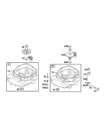 Crankcase Cover / Sumps parts for Briggs & Stratton Engine 121702-0200-01 from AppliancePartsPros.com