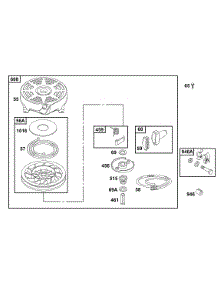 Rewind Group parts for Briggs & Stratton Engine 121702-0203-03 from AppliancePartsPros.com