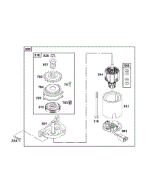 Electric Starter parts for Briggs & Stratton Engine 121702-0235-99 from AppliancePartsPros.com