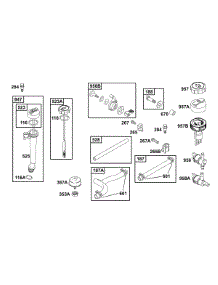 Oil Group, Fuel Parts parts for Briggs & Stratton Engine 121702-0235-99 from AppliancePartsPros.com