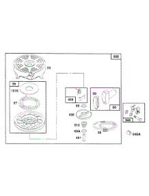 Rewind Assembly parts for Briggs & Stratton Engine 121802-0416-01 from AppliancePartsPros.com