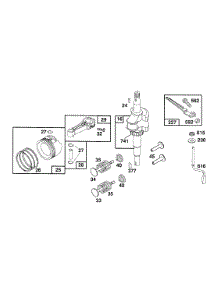 Crankshaft, Piston Group parts for Briggs & Stratton Engine 121802-0509-21 from AppliancePartsPros.com