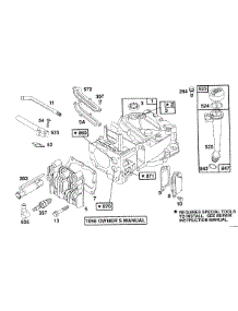 Cylinder,Cyl. Head,Oil Fill parts for Briggs & Stratton Engine 121802-0550-21 from AppliancePartsPros.com