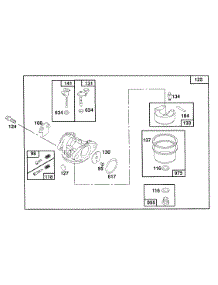 Carburetor Assembly parts for Briggs & Stratton Engine 121807-0223-01 from AppliancePartsPros.com