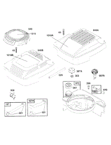 Fuel Tank Assy,Covers,Hoses parts for Briggs & Stratton Engine 121807-0223-01 from AppliancePartsPros.com
