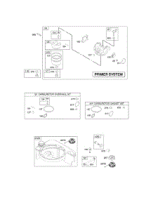Carburator, Fuel Supply parts for Briggs & Stratton Engine 121H02-0100-B1 from AppliancePartsPros.com
