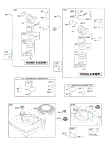 Carburetor, Fuel Supply parts for Briggs & Stratton Engine 121K02-0117-E1 from AppliancePartsPros.com